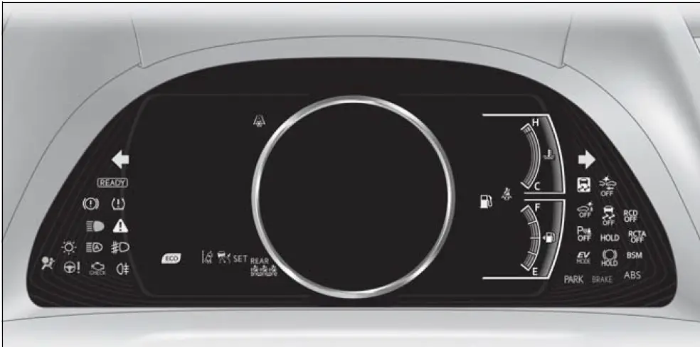 2019 Lexus ES300H-Warning Lights and Indicators-fig 1