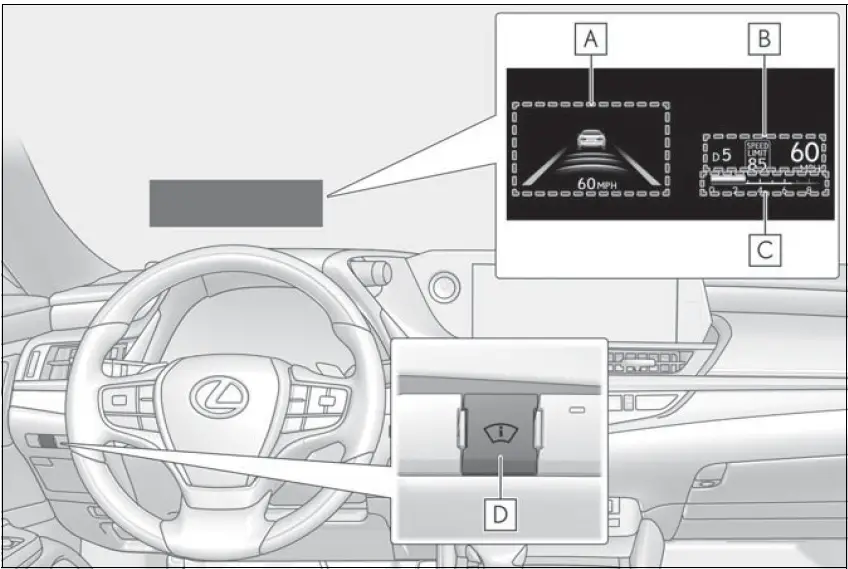 2019 Lexus ES350-Multi-information Displays-fig 1