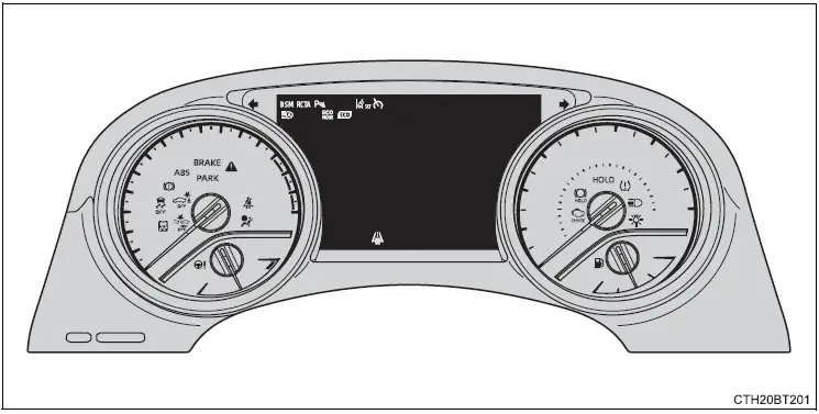 2019-Toyota-Camry-Instrument-Cluster-How-to-use-fig-2