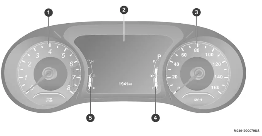 2020 Jeep Compass Instrument Cluster System (1)