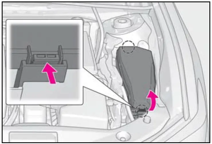 2023 Lexus ES300H-Checking and replacing fuses-fig 2