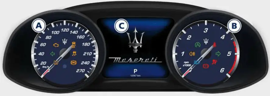 2020 Maserati Ghibli-Instrument Cluster-fig 2