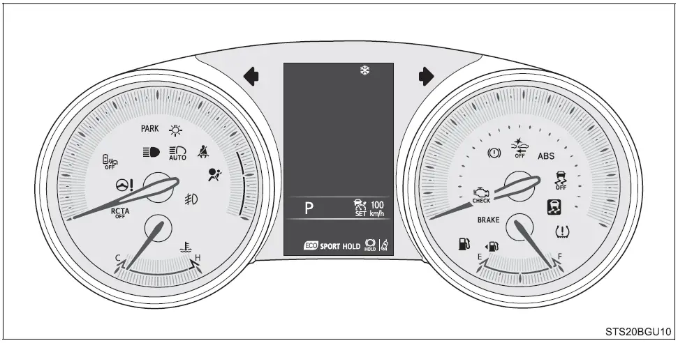 2020-Toyota-C-HR-Display-Instrument-Cluster-How-to-use-fig-1