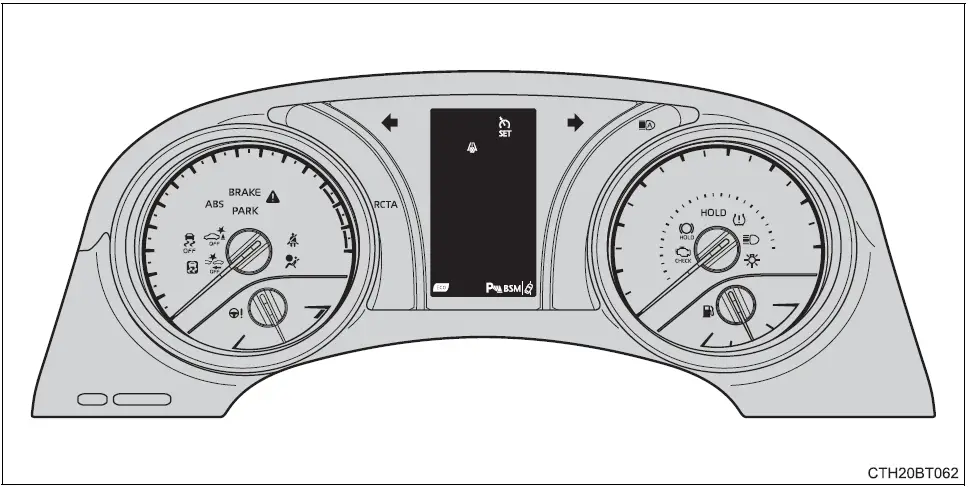 2020-Toyota-Camry-Instrument-Cluster-How-to-use-fig-1