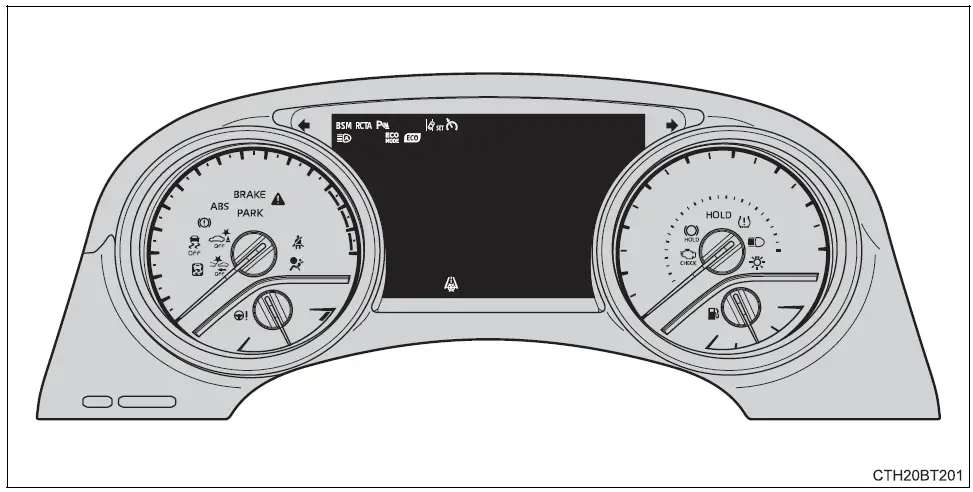 2020-Toyota-Camry-Instrument-Cluster-How-to-use-fig-2