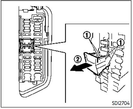 2021-Infiniti-QX80-Fuses-and-Fuse-Box-How-to-change-fuse-fig-5