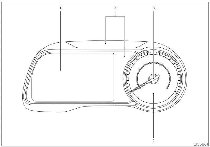 2022 Nissan LEAF-Display Instrument Panel-fig 2