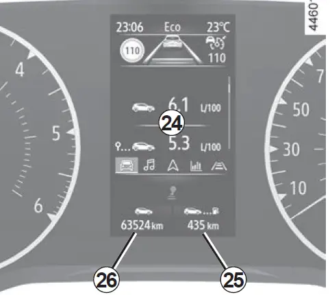 2024 Renault Captur-Displays and Indicators-fig 11