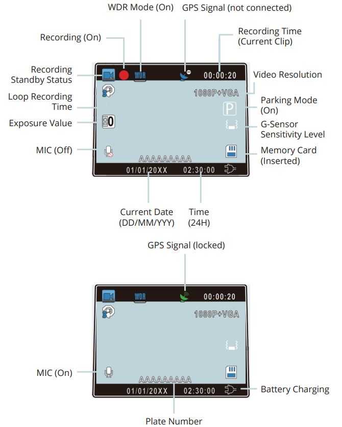 How-To-Use-REXING-V1P-Car-Dash-Cam-Screen