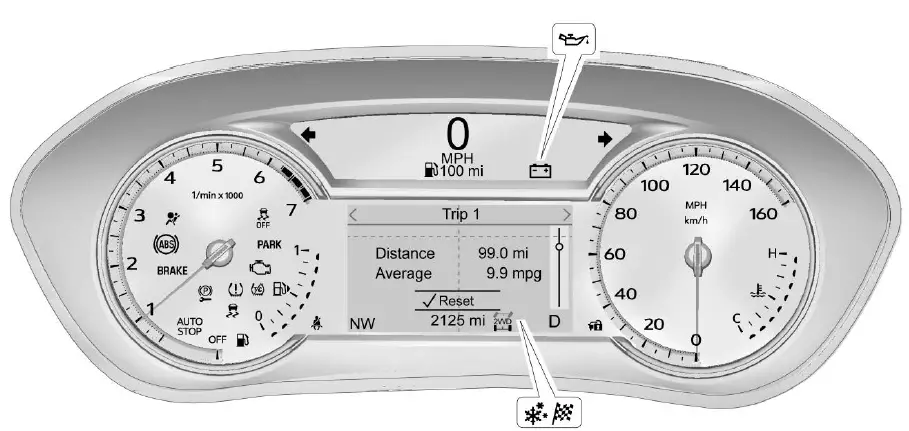 2019 Cadillac XT4-Instrument Cluster-fig 1