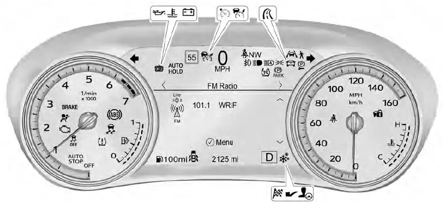2020 Cadillac CT4-Instrument Cluster-fig 2