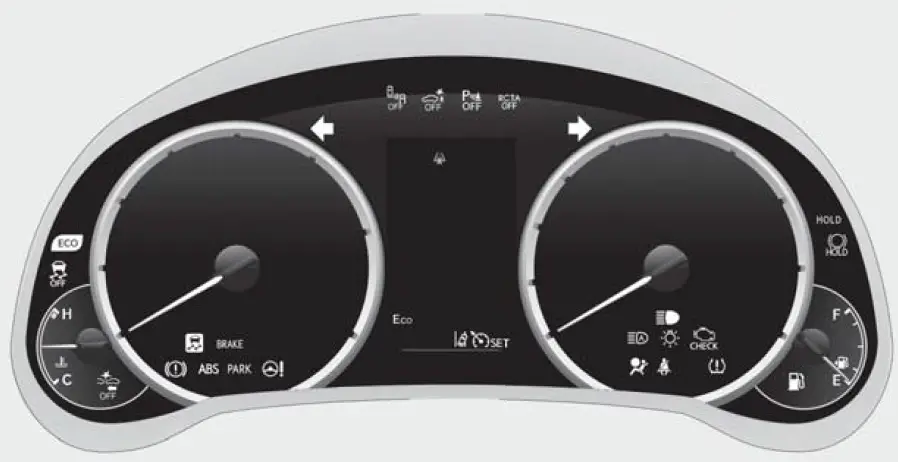 2022 Lexus IS 500-Warning lights and indicators-fig 52