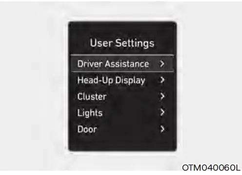 2023 Hyundai Santa Fe-Display Setting Guide- Screen Messages-fig 19