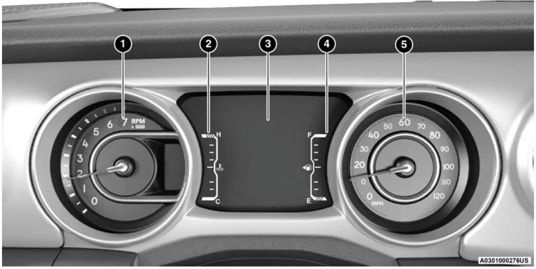 2023-Jeep-Wrangler-Instrument-Cluster-How-to-use-Display-fig-2