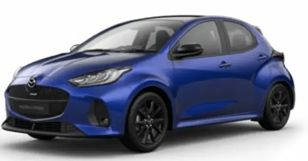 2024-MAZDA2-HYBRID-Review-Specs-Price-and-Mileage-(Brochure)-Glass-BLue