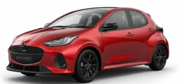 2024-MAZDA2-HYBRID-Review-Specs-Price-and-Mileage-(Brochure)-Red