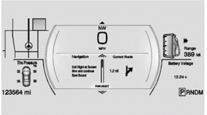 Cluster Cadillac XTS 2015 Dashboard Instructions (6)