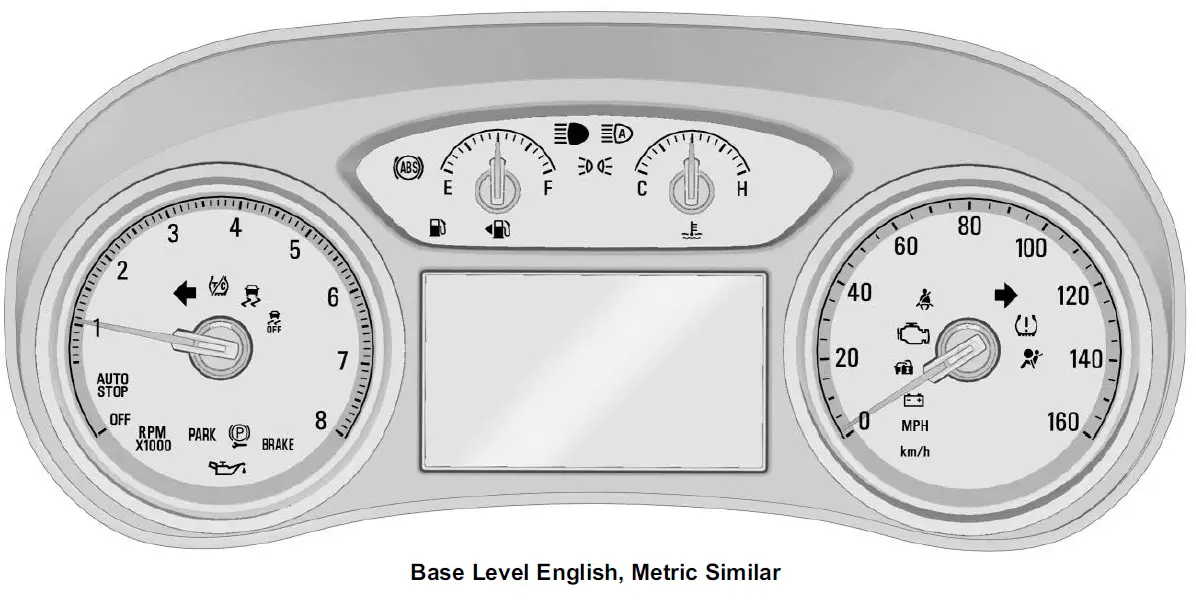 Cluster Guide 2019 Buick Enclave Dashboard Instructions-fig- (1)