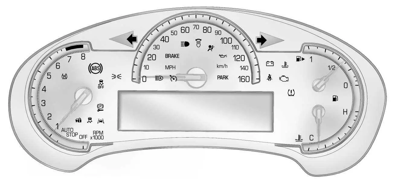 Dashboard 2017 Cadillac ATS Instrument Cluster (1)