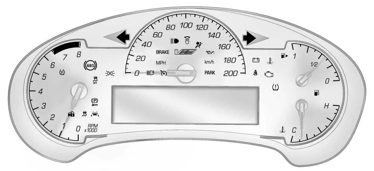 Dashboard 2017 Cadillac ATS Instrument Cluster (2)