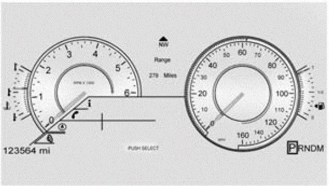Display Instructions Cadillac Escalade 2015 Instrument Cluster (1)