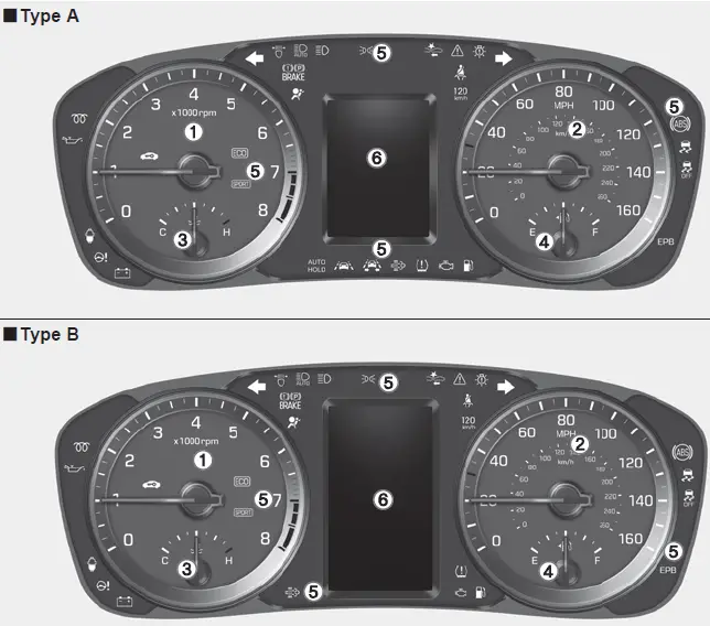 Display Instructions Hyundai Sonata 2018 LCD Display Guide (1)