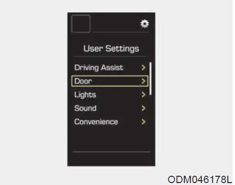 Display Setting Guide Hyundai Santa FE 2018 Screen Messages fig 23