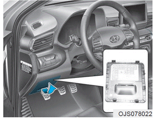 Fuses and fuse box 2019 Hyundai Veloster Replacing fuse diagram (10)