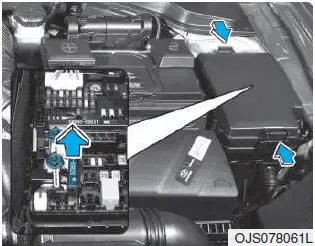 Fuses box diagram 2021 Hyundai Veloster Replacing blown fuse fig 7