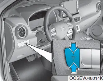 Indicators warning symbols 2021 Hyundai Kona EV Cluster Guide fig2