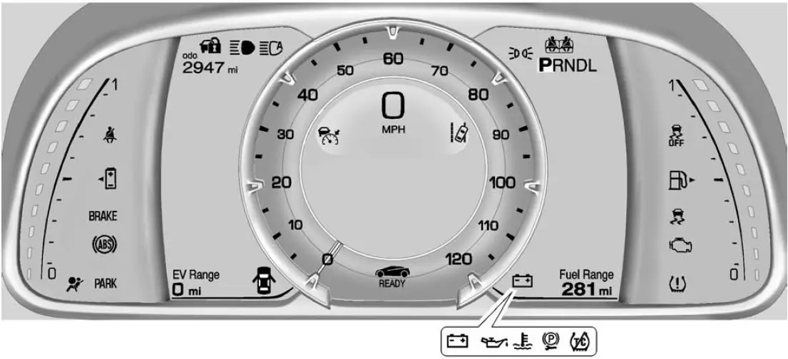 Instrument Cluster 2014 Cadillac ELR Dashboard Features (1)