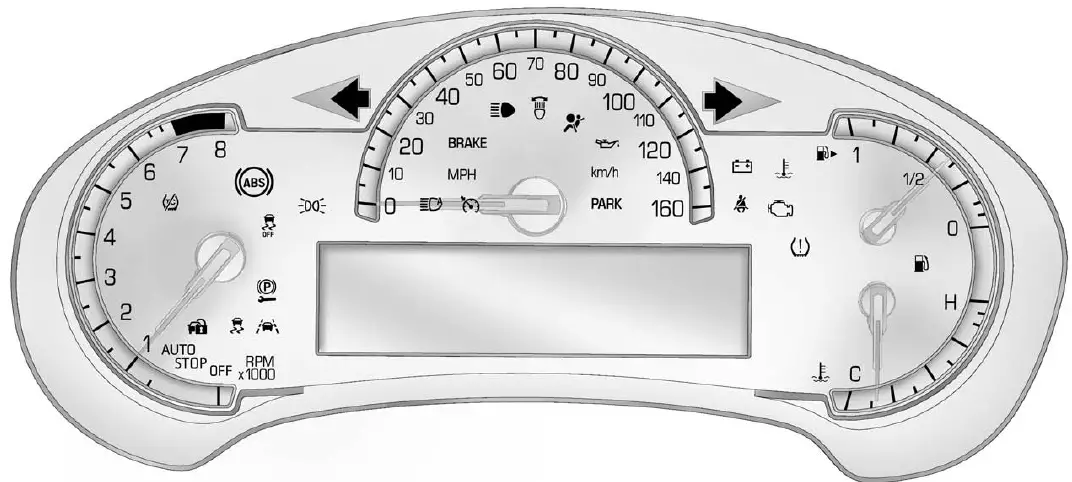 Instrument Cluster 2016 Cadillac ATS Dashboard Guide (1)