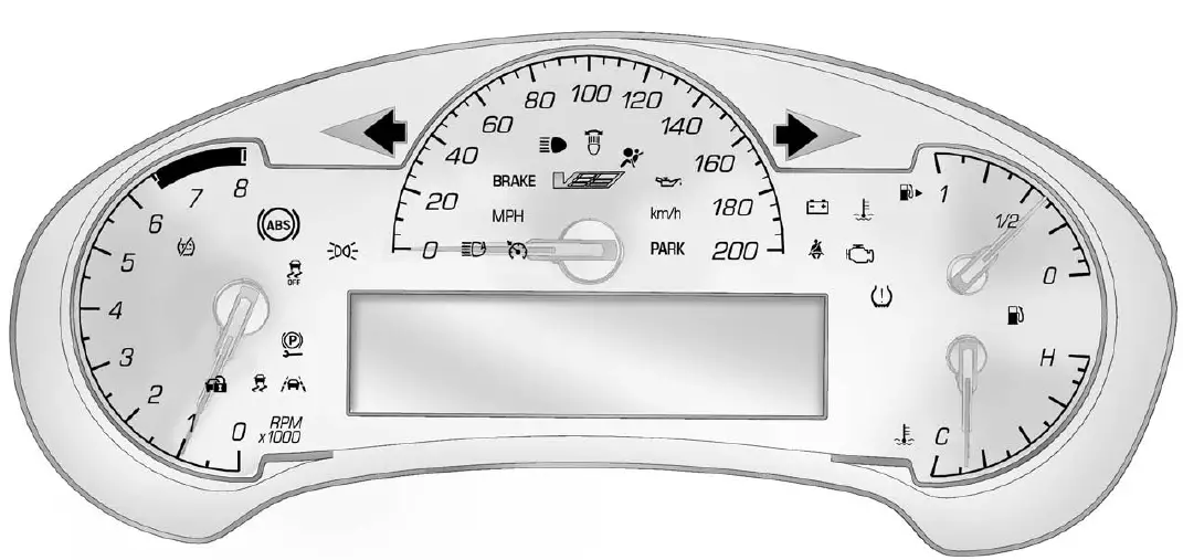 Instrument Cluster 2016 Cadillac ATS Dashboard Guide (2)