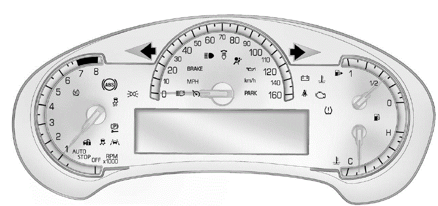 Instrument Cluster 2016 Cadillac CTS Display Features (5)