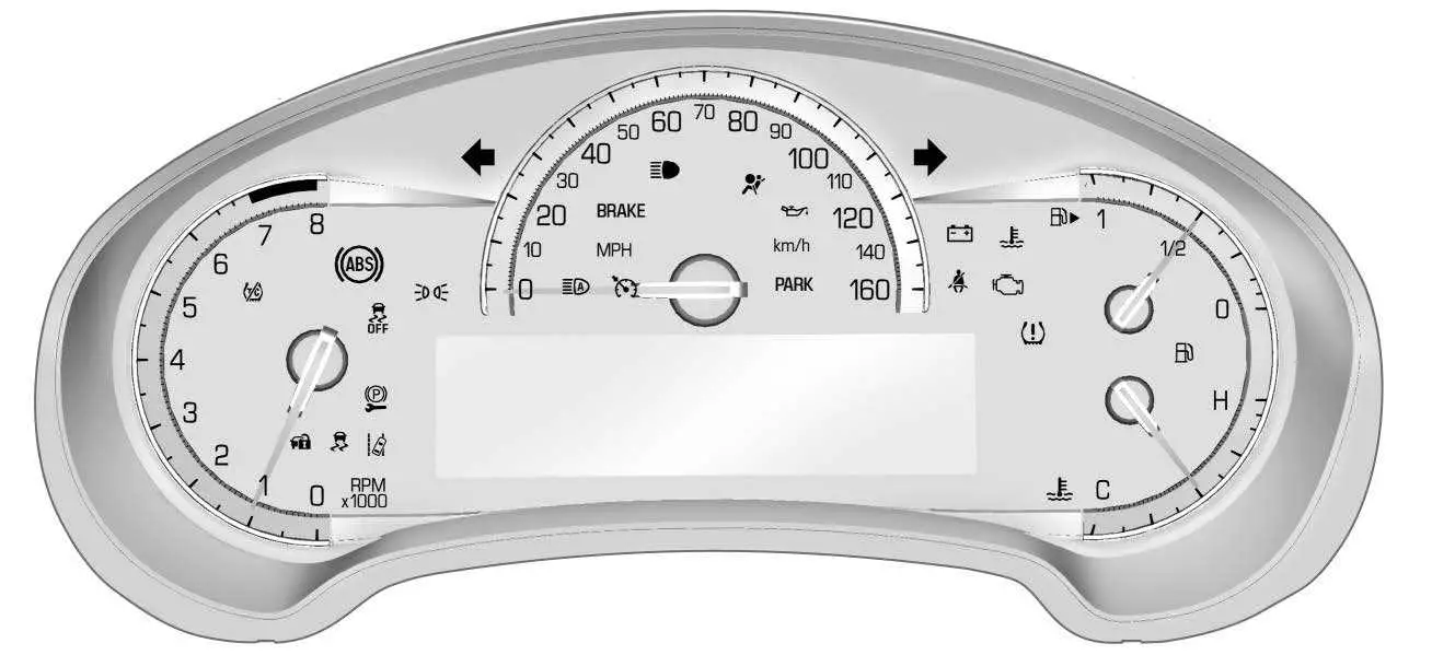 Instrument Cluster 2018 Cadillac XTS Display Features (1)