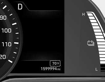 Instrument cluster 2019 Hyundai Kona EV Dashboard Indicators (12)