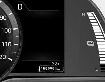 Instrument cluster 2019 Hyundai Kona EV Dashboard Indicators (13)