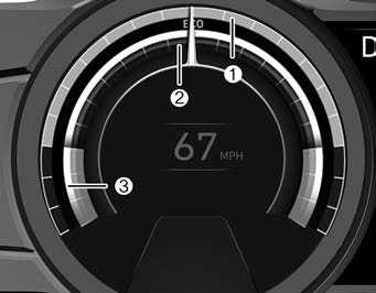 Instrument cluster 2019 Hyundai Kona EV Dashboard Indicators (18)