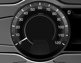 Instrument cluster 2019 Hyundai Kona EV Dashboard Indicators (4)