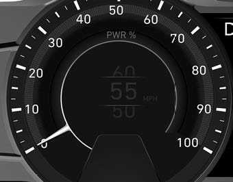 Instrument cluster 2019 Hyundai Kona EV Dashboard Indicators (8)