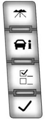 2011 Cadillac Escalade Display Setting Screen Messages Guide-DIC Buttons