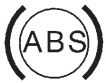 2013 Cadillac SRX Warning Symbols- Instrument Cluster Guide-Antilock Brake System (ABS) Warning Light