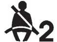 2013 Cadillac SRX Warning Symbols- Instrument Cluster Guide-Passenger Safety Belt Reminder Light