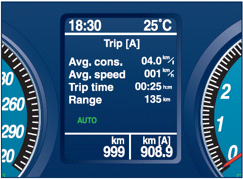 2017 Maserati Granturismo MC Setting Display Features Explained TRIP screen page fig 4