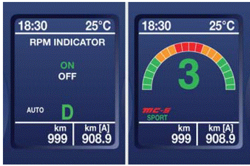 2018 Maserati Granturismo Sport RPM Indicator Page (MC version only) 10