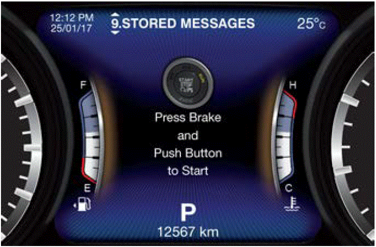 2018 Maserati Levante Warning Messages Display Features Unstored Messages with Ignition fig 10