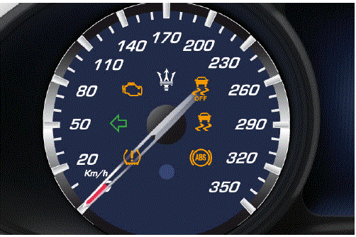 2018 Maserati Quattroporte Instrument Cluster Warning Lights Warning and Indicator Lights fig 4