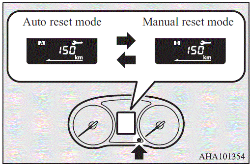 2019 Mitsubishi L200 Manual reset mode 14