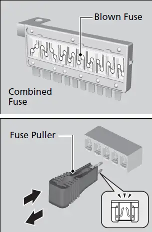 2020 ACURA NSX Fuses and fuse box Fuse Diagrams Inspecting and Changing Fuses fig 10