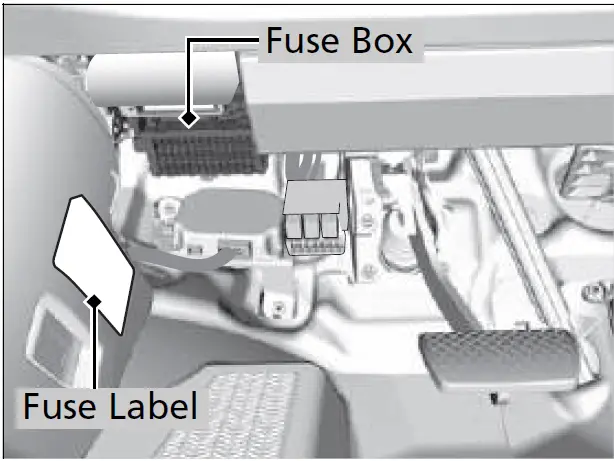 2020 ACURA RDX Fuse Replacement Fuse Diagrams Interior Fuse Box Type A fig 4